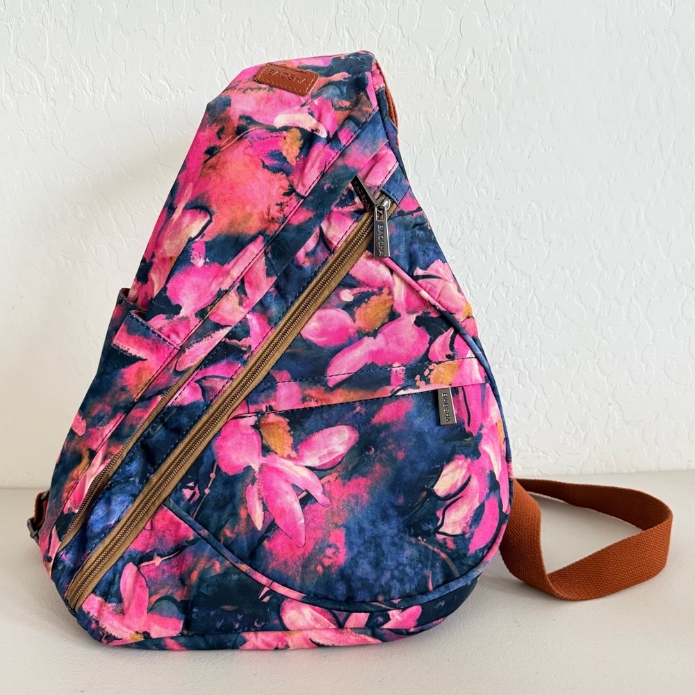 Baosha Floral Convertible Sling Backpack